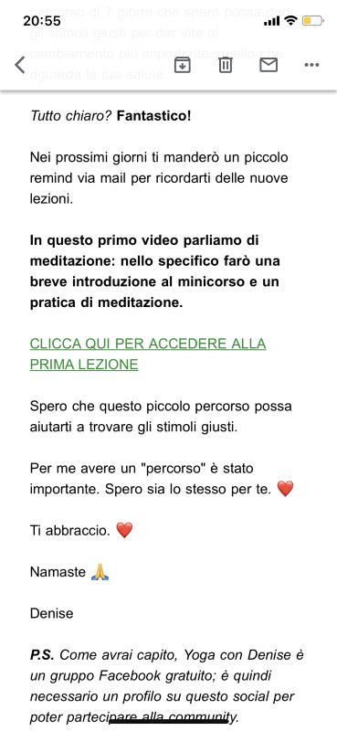 corso gratuito schermata email 1.2